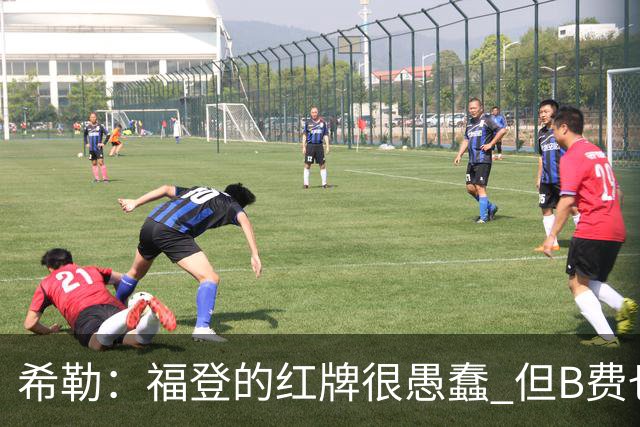 希勒：福登的红牌很愚蠢 但B费也应该被红牌罚下，如果罚就都得罚